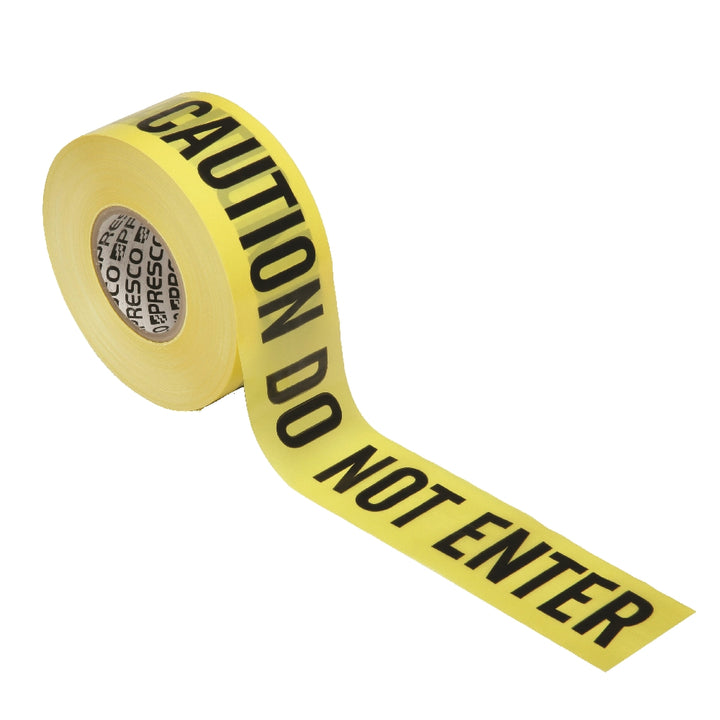 Image of SKILCRAFT® Barricade Tape, Caution Do Not Enter, Premium Grade, 3mil thick, Yellow, Case of 12 Rolls