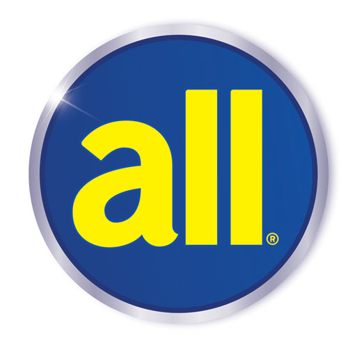 Image of all® Free Clear HE Laundry Detergent, 118 oz Bottle, 4/Carton