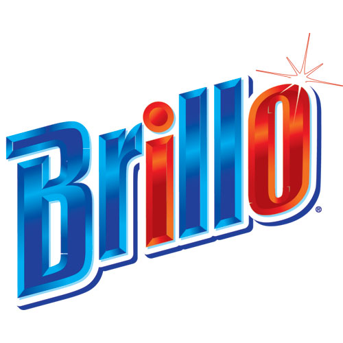 Image of Brillo® SP1210BRILLO Hotel Size Soap Pad, 4 X 4, Charcoal/pink, 10/box