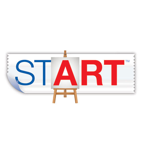 Image of Creative Start® 098135 Peel-and-Stick Letters, Numbers and Symbols, 1" Tall, Black Characters, White Background, 256 Pieces