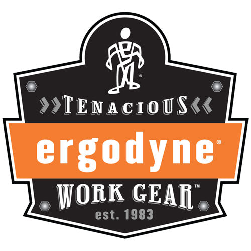 Image of ergodyne® Squids 3138 Padded Barcode Scanner Lanyard Harness, 27" Arm Straps, 18.5" Lanyard, Black/Orange/Gray