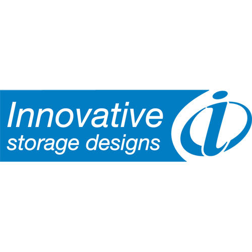 Image of Innovative Storage Designs 55797 Extra-Capacity 28" File Tote, Letter Files, 23.25" X 14.25" X 10.63", Clear/navy