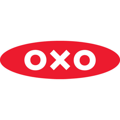 Image of OXO 33881 Good Grips Household Scrub Brush, White/Blue Nylon/Polypropylene Bristles, 5" Brush, 5" Black/White Handle