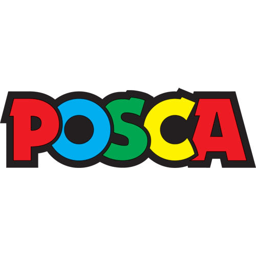 Image of POSCA PC8KWHITE Water-Based Paint Markers, Broad Chisel Tip, White