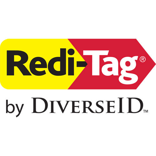 Image of Redi-Tag® B72039 Pop-Up Fab Page Flags W/dispenser, "look!", Purple/yellow; Yellow/teal, 100/pack