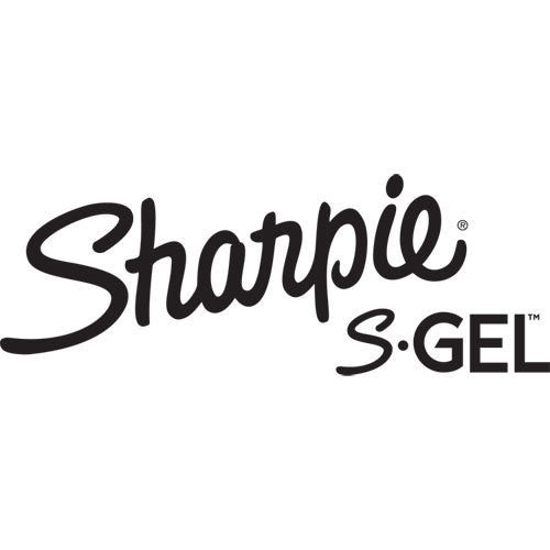 Image of Sharpie® S-Gel 2153580 S-Gel Premium Metal Barrel Gel Pen, Retractable, Medium 0.7 mm, Black Ink, Black Barrel, Dozen
