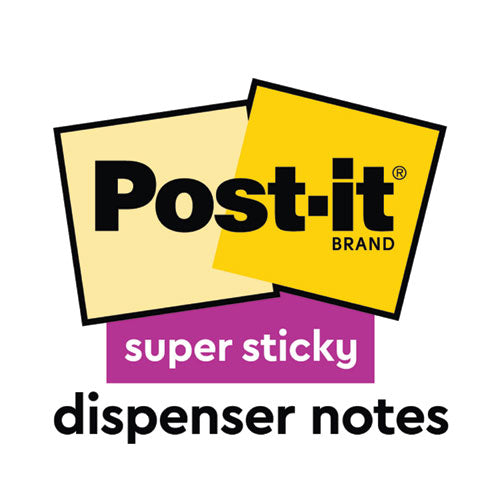 Image of Post-it® Dispenser Notes Super Sticky R330-18SSMIACP Pop-up 3 x 3 Note Refill Cabinet Pack, 3" x 3", Supernova Neons Collection Colors, 100 Sheets/Pad, 18 Pads/Pack