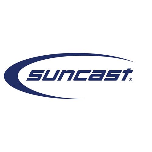 Image of Suncast® SP2450 Steel Core Snow Pusher with Wear Strip, 24" Width, 57.55" Length, 6/Carton