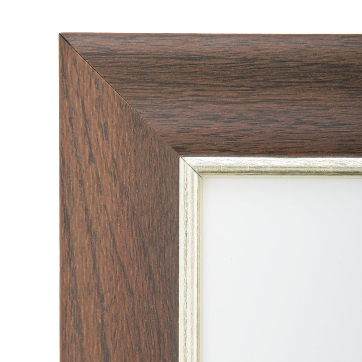 Image of SKILCRAFT® Style B, Walnut Vinyl Picture Frame, 8-1/2" x 11"