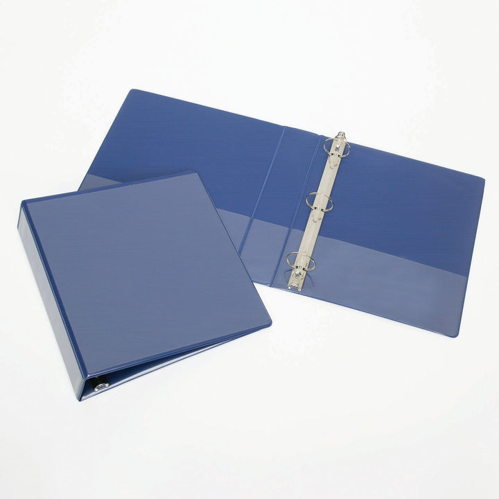 Round Ring View Binder, Black, 1" Capacity