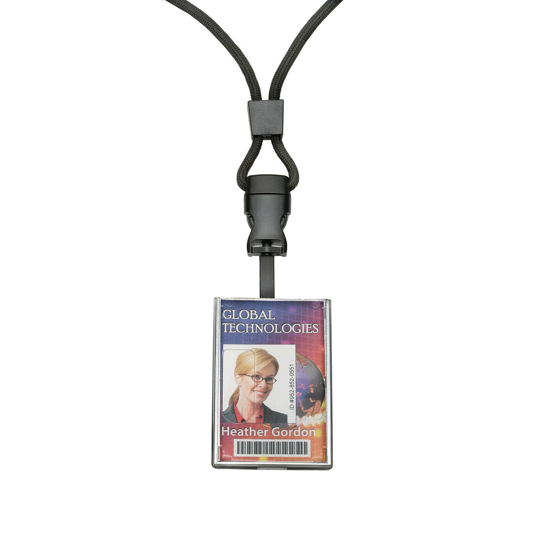 Image of SKILCRAFT® Smart Card Holder, w/Cord Style Lanyard
