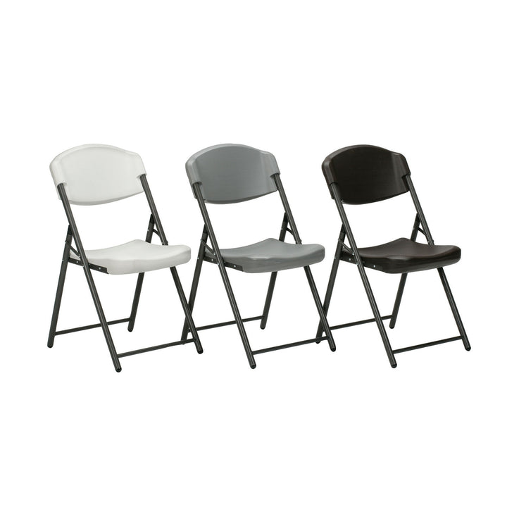 Image of SKILCRAFT® Folding Chair, 18" W x 16" D x 33-1/2" H in Open Position, Platinum, 1 Each