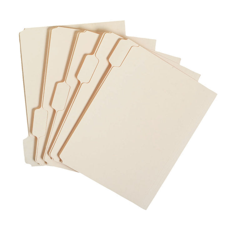 Image of SKILCRAFT® File Folder, Manila, 1/2 Cut, Legal, 1 Hundred, Case of 5 Hundreds