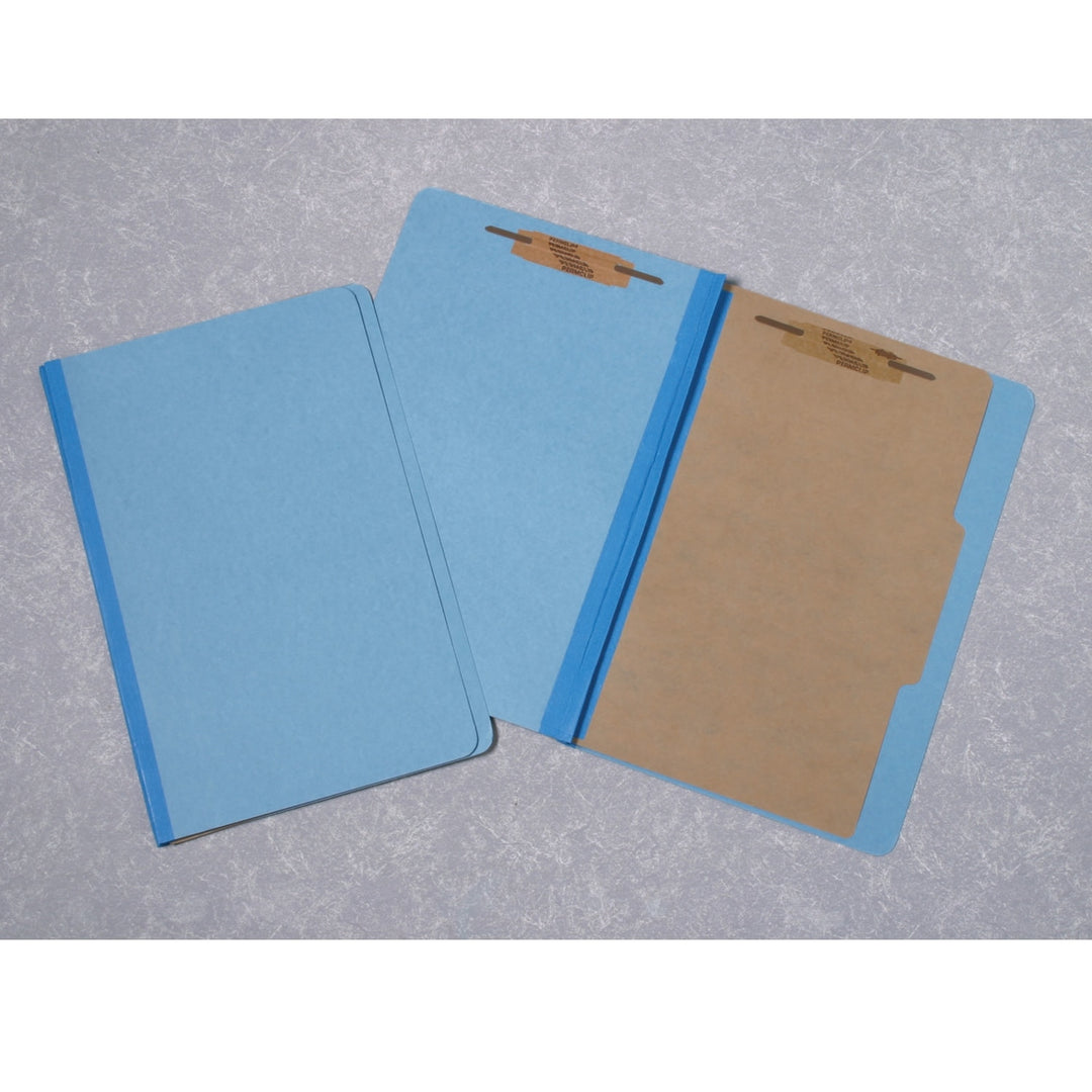 Image of SKILCRAFT® Pressboard Classification Folder, 2 Divider, 6 Part, Legal, Earth Red, Case of 50