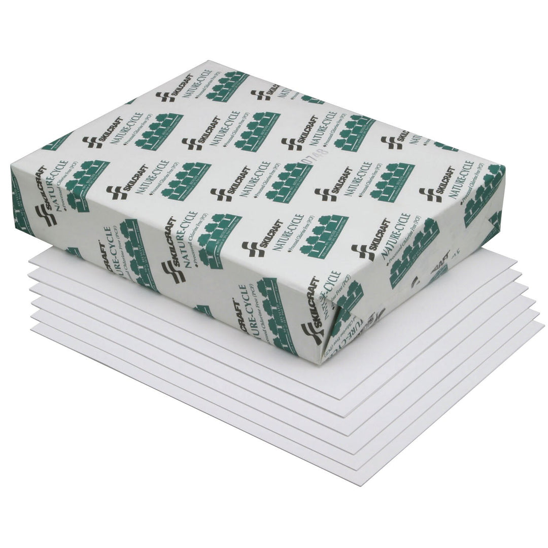 Image of SKILCRAFT® Copy Paper, 50% PCW Recycled Process Chlorine Free, 11" x 17", 1 Ream