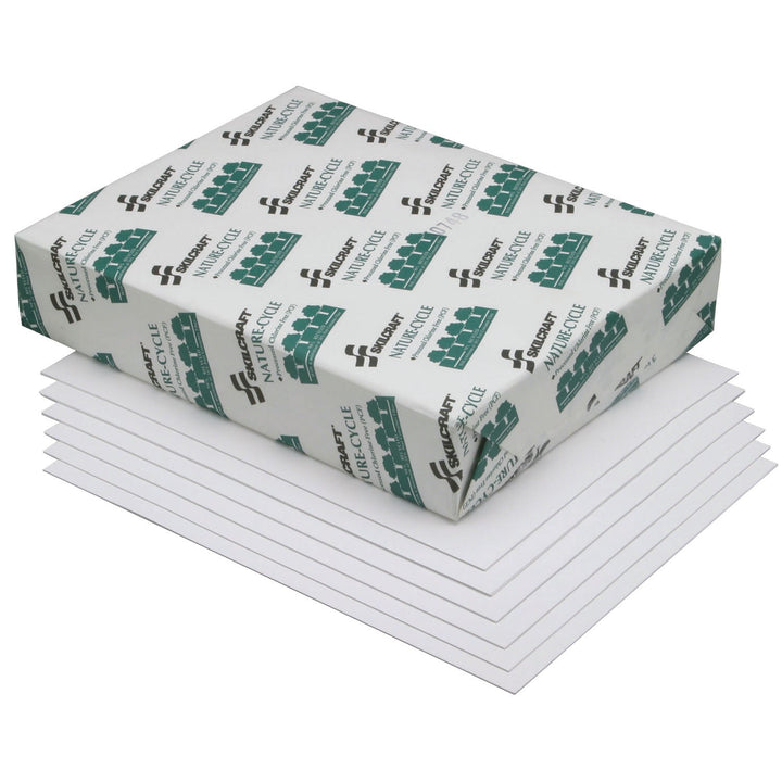 Image of SKILCRAFT® Copy Paper, 50% PCW Recycled Process Chlorine Free, 11" x 17", 1 Ream
