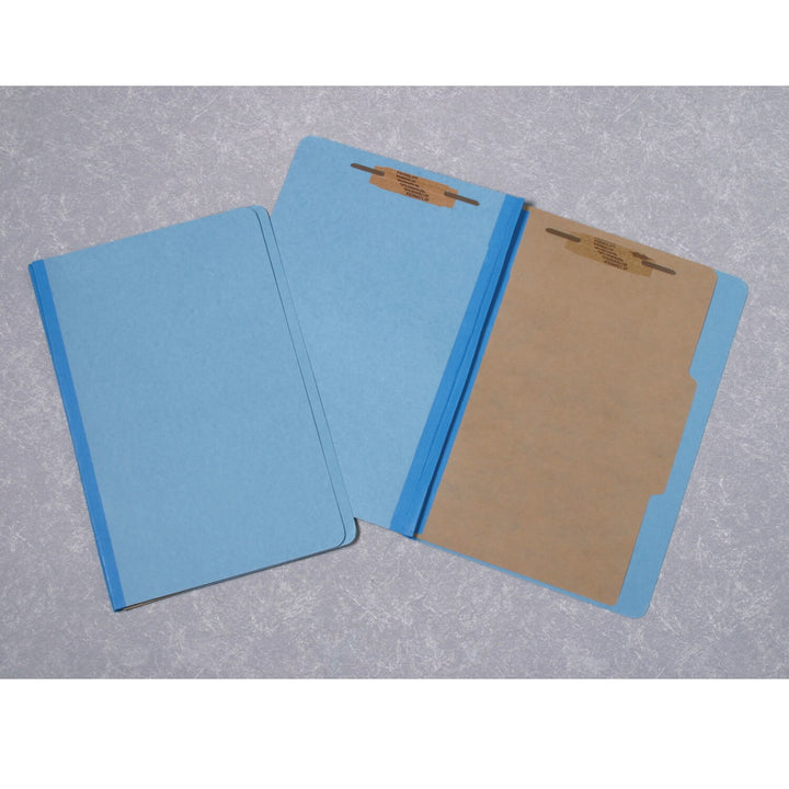 Image of SKILCRAFT® Pressboard Classification Folder, 2 Divider, 6 Part, Legal, Earth Red